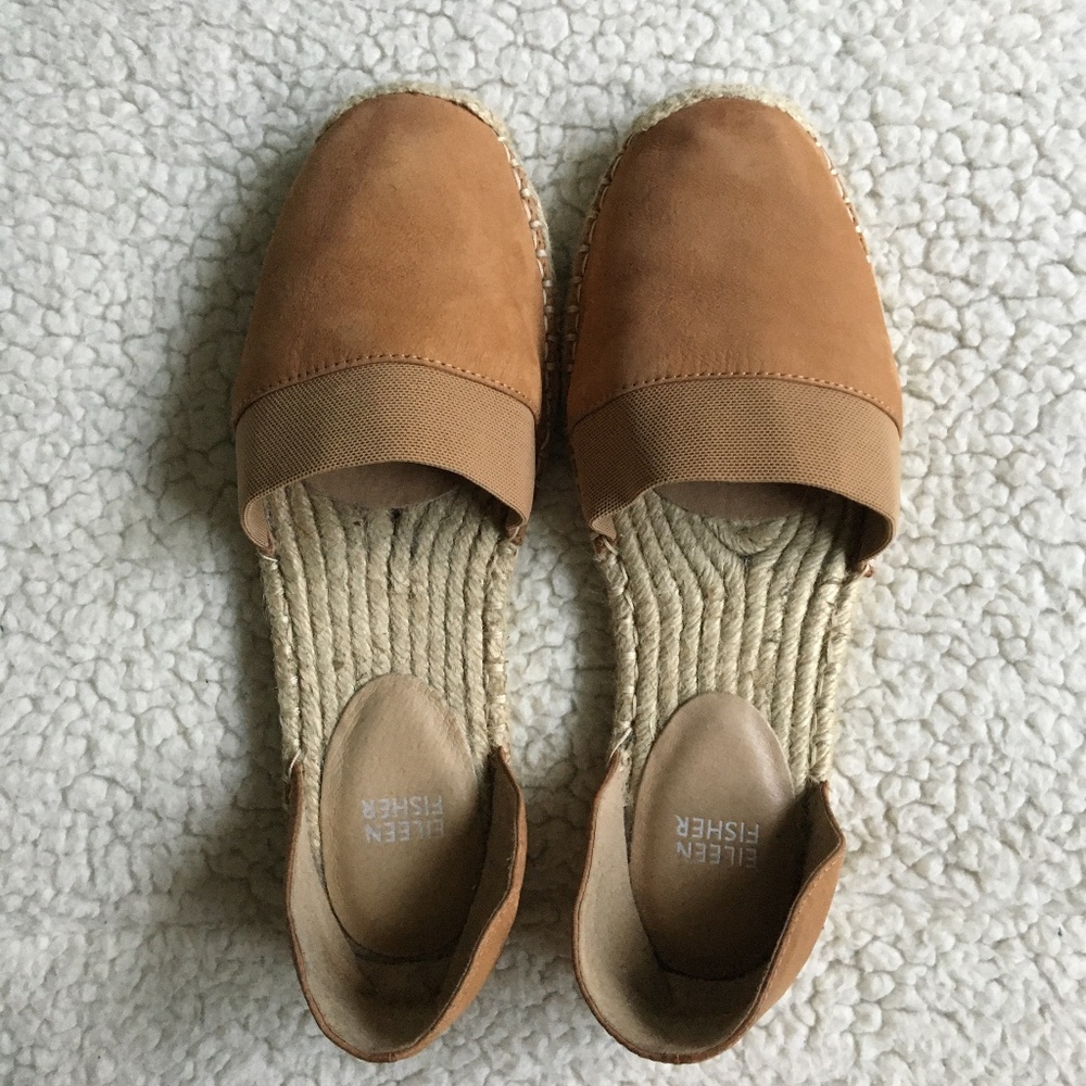 Eileen Fisher Lady Nubuck d'Orsay Espadrille  s 8